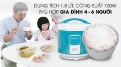 Nồi cơm nắp gài Sunhouse 1.8 lít SHD8622