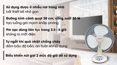Quạt sạc điện Sunhouse SH722
