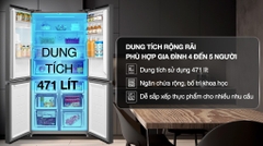 Tủ lạnh Toshiba Inverter 471 lít Multi Door GR-RF606WI-PMV(60)-AG