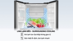 Tủ lạnh Toshiba Inverter 471 lít Multi Door GR-RF606WI-PMV(60)-AG