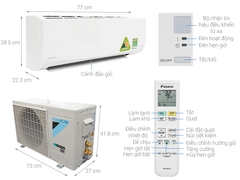 Điều hòa Daikin 9.000BTU 1 chiều inverter FTKA25VAVMV (VN)