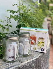 SET 2 CỐC GLASSLOCK Hàn Quốc CÓ TAY CẦM 500ml IG753