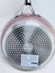 CHẢO CHỐNG DÍNH VÂN ĐÁ ĐÁY TỪ ELMICH QUAI CẦM INOX CÁCH NHIỆT EL-5740 size 20cm.