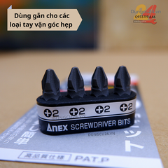 Mũi vít ngắn ANEX AK-51P-B4P 19mm