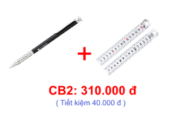 Combo bút vạch dấu NI4301 và thước lá NI009