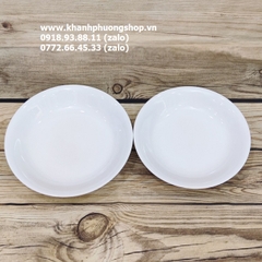 Chén tô dĩa sứ trắng Minh Long - chén tô dĩa sứ trắng