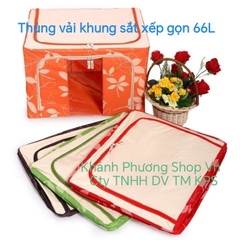 Hộp vải đựng chăn màn 50x40cm - hộp vải đựng quần áo, chăn màn