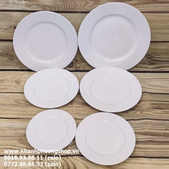 Chén tô dĩa sứ trắng Minh Long - chén tô dĩa sứ trắng