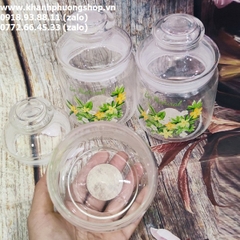 hũ thủy tinh đựng gia vị - hủ đựng gia vị thủy tinh
