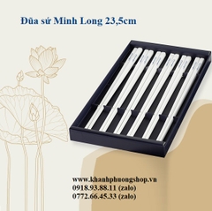 đũa sứ Minh Long 24.5cm - đũa sứ trắng minh long