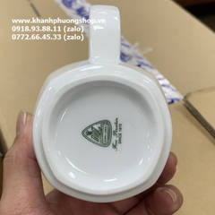 ly quai vuông sứ Minh Long - ly sứ trắng minh long