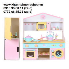 bộ đồ chơi nhà bếp bằng gỗ cho bé - đồ chơi nhà bếp gỗ cho bé