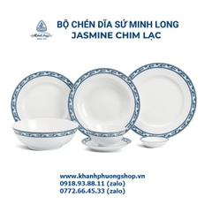 tô chén dĩa sứ Minh Long Jasmine chim lạc - chén tô dĩa sứ Minh Long mẫu Chim Lạc