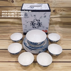 bộ chén tô dĩa Đại Dương sứ Minh Long - bộ tô chén dĩa sứ minh long Đại Dương