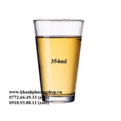ly trà đá thân cao 354ml - ly thủy tinh uống trà đá 350ml