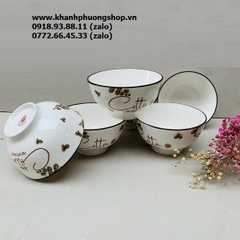 bộ chén tô dĩa sứ Cotton cao cấp, sang trọng - bộ bàn tô chén dĩa sứ đẹp