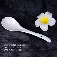 thố sứ đựng canh 22cm kèm vá múc - thố sứ đứng canh kèm vá