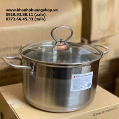 nồi inox 3 đáy Elmich xài bếp từ - nồi inox 3 đáy xài bếp từ