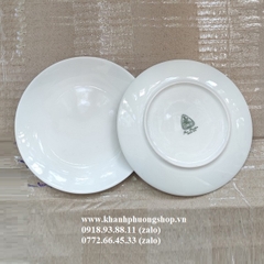 dĩa lót chén súp 13cm sứ Minh Long - dĩa tròn nhỏ 13cm sứ Minh Long