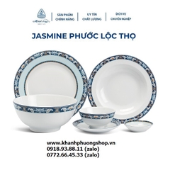 bộ chén tô dĩa Phước Lộc Thọ sứ Minh Long 16 món - bộ chén tô dĩa sứ minh long phước lộc thọ
