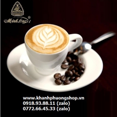 ly uống cafe espresso sứ Minh Long - tách uống cafe espresso sứ minh long