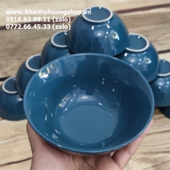 chén sứ pastel màu xanh đen - chén sứ màu xanh đen