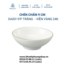 chén chấm viền vàng sứ Minh Long - chén chấm viền vàng sứ minh long