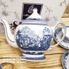 bộ ấm trà gốm sứ Minh Long Hoàng Cung Hồn Quê - bộ ấm trà gốm sứ Minh Long