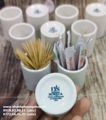 hũ đựng tăm sứ Minh Long - hủ tăm sứ Minh Long