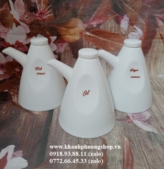 bình đựng dầu sứ Minh Long - bình sứ đựng dầu gốm sứ minh long