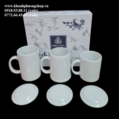 ly sứ Minh Long có nắp đậy nhiều size - ly sứ minh long có nắp