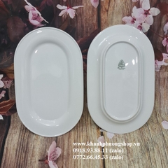 dĩa oval sứ Minh Long - dĩa sứ hình oval minh long