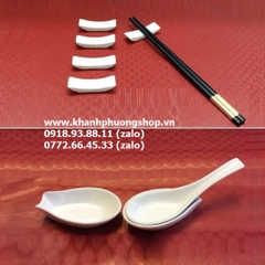 gác muỗng đũa sứ Minh Long - gác đũa gác muỗng sứ Minh Long