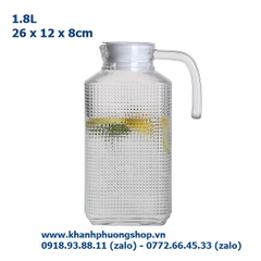 Bình thủy tinh đựng nước 1.8L - bình thủy tinh đựng nước 1.8L