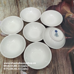bộ 6 chén muối tiêu nhỏ sứ Minh Long - chén chấm nhỏ 7cm sứ Minh Long