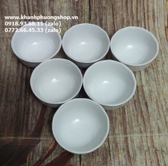 chung nhỏ vân hoa sen để nước cúng bàn thờ sứ Minh Long - chung nhỏ sứ nhỏ minh long