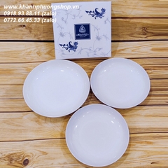 Chén tô dĩa sứ trắng Minh Long - chén tô dĩa sứ trắng