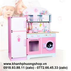 bộ đồ chơi nhà bếp bằng gỗ cho bé - đồ chơi nhà bếp gỗ