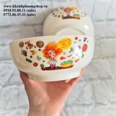 bộ chén tô sứ trắng - bộ chén tô sứ