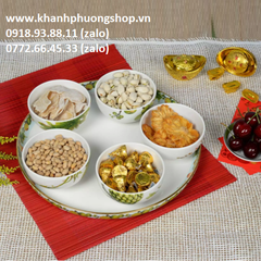 khay mứt sứ Minh Long - khay mứt sứ - khay mứt gốm sứ Minh Long