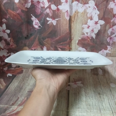 dĩa hình chữ nhật hoa văn độc đáo sứ Nhật cao cấp - dĩa sứ hình chữ nhật