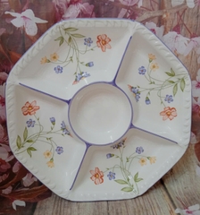 Khay sứ đựng bánh mứt mẫu hoa dây đẹp sang - khay mứt sứ 35cm