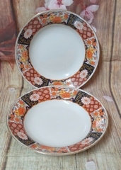 Dĩa sứ ngũ sắc sâu lòng size 23cm - dĩa sứ ngũ sắc lòng sâu