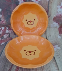 Dĩa sứ lòng sâu hoạt hình sư tử 21cm - dĩa sứ lion siêu cute