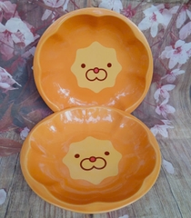 Dĩa sứ lòng sâu hoạt hình sư tử 21cm - dĩa sứ lion siêu cute