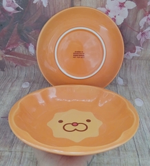 Dĩa sứ lòng sâu hoạt hình sư tử 21cm - dĩa sứ lion siêu cute