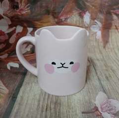 Ly sứ màu hồng phấn hình mèo cute - ly sứ màu hồng