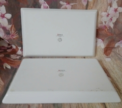 Dĩa sứ hình chữ nhật 18x30cm nấu được trên bếp ga, bếp hồng ngoại