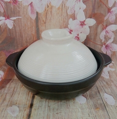 Nồi sứ kho cá, kho thịt gốm sứ Nhật cao cấp 0.8L - nồi sứ kho cá