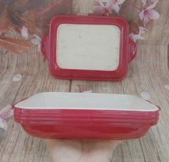 Khay nướng sứ đút lò hình chữ nhật nhiều kích thước - khay sứ g55
